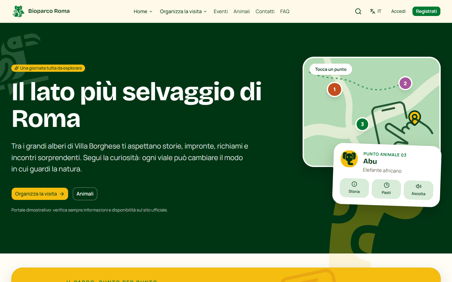 Mappa interattiva Bioparco Roma